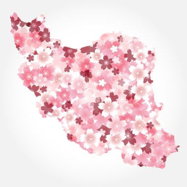 Iran　Map Country Cherry